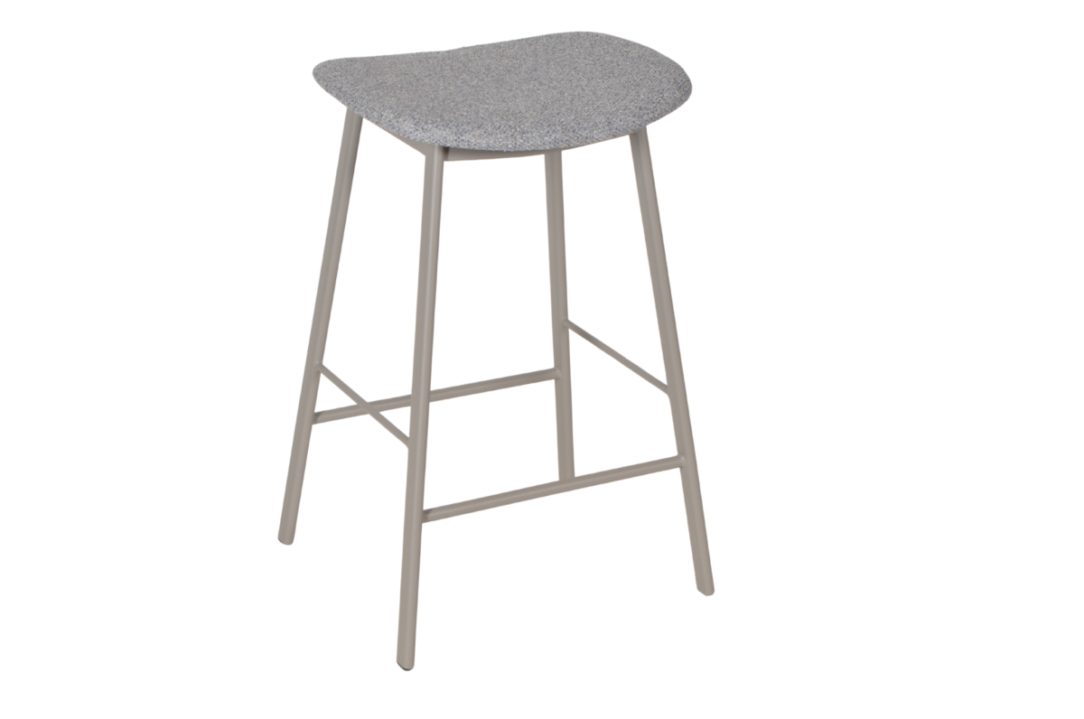 HMDH FJORD blauwe stof, taupe frame 65cm