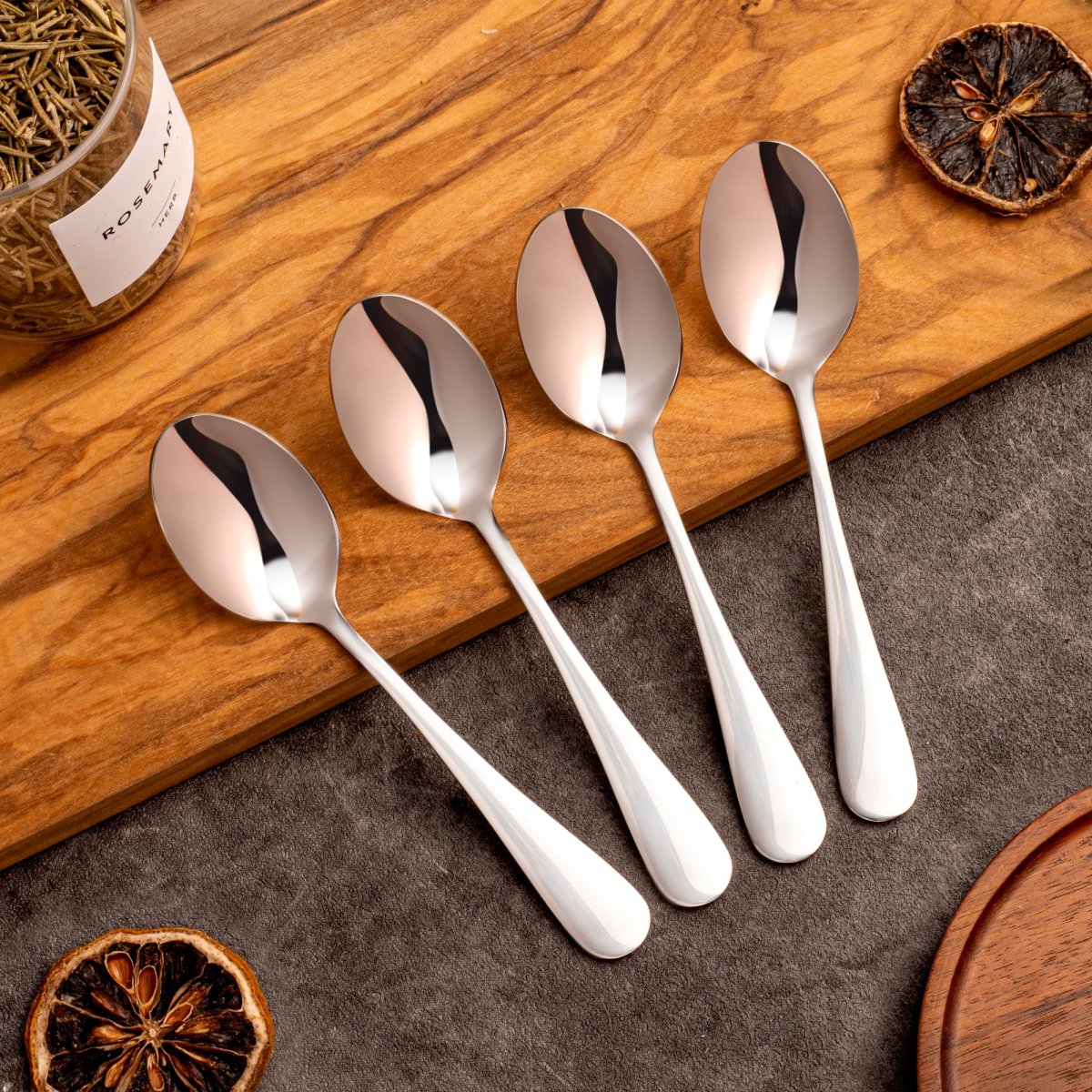 Koffielepels zilver set van 12 - Afbeelding 3