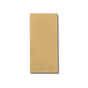 Papieren snackzak nature bruin 16+10,5x32cm nr.28 perfo (2 pond)