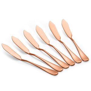Botermesjes rosé goud set van 6