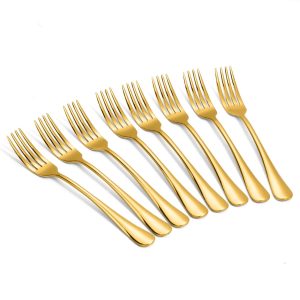 Tafelvorken goud set van 8