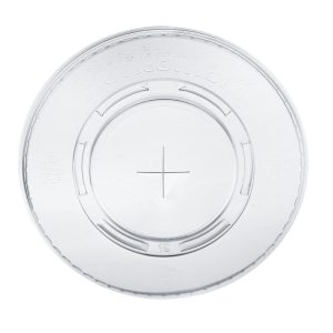 Deksel plat met kruisgat 95 mm PET