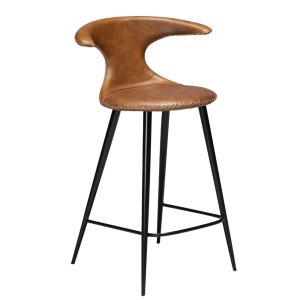 Flair barkruk cognac leer 65cm
