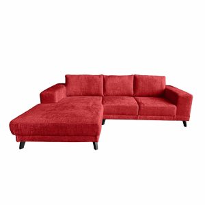 Hoekbank Medium – Bouclé Flame Red