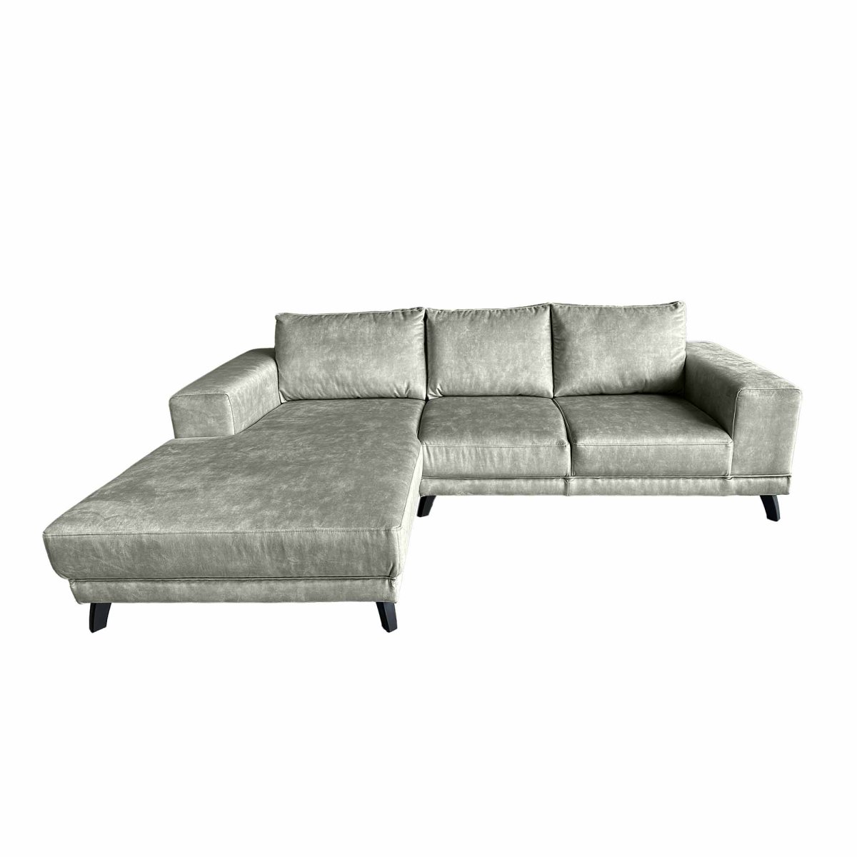 Hoekbank Medium – Velvet Platinum White