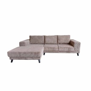 Hoekbank Medium – Rib Cinereous