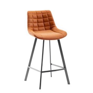 Industriële barkruk Napoli cognac 77cm