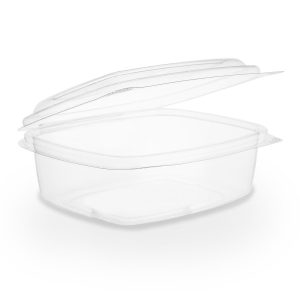 PLA saladebakje met klapdeksel 12 oz, 350 ml