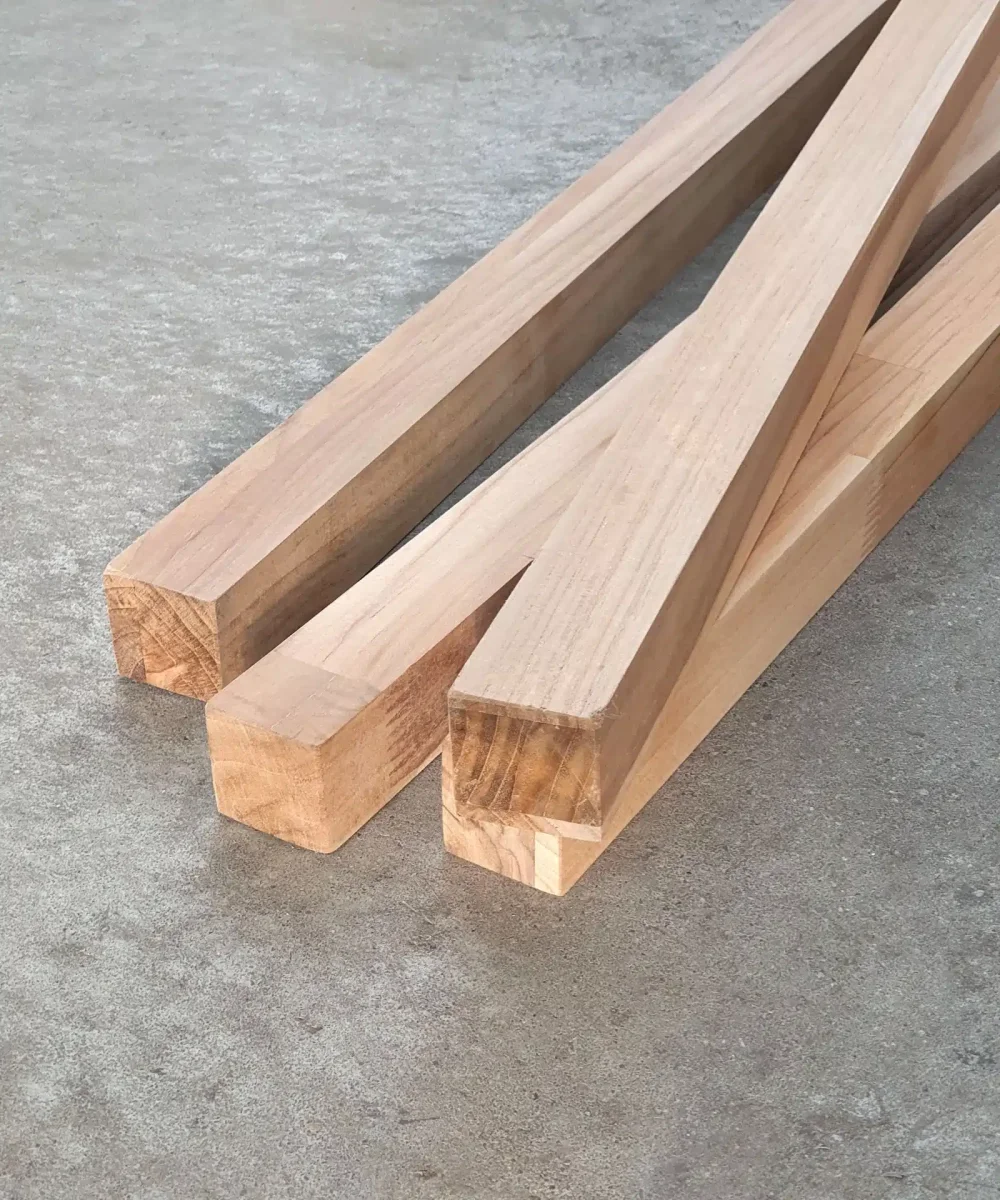 Teak staaf 40x40mm - Afbeelding 3