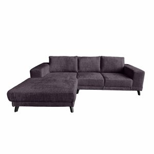 Hoekbank Medium – Bouclé Jet Black