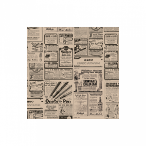 Vetvrij papier of hamburgervellen bruin krant 31x31cm