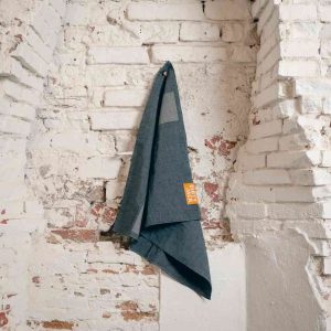 DIRTY JACK Kookdoek | Charcoal – Orange label