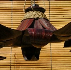 Palmblad hanglamp groot