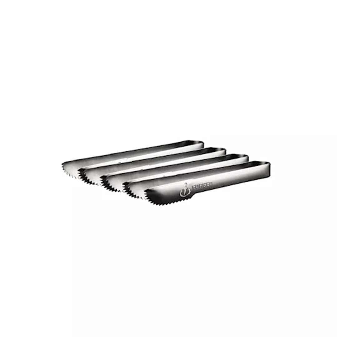 Churrasco RVS serveertangen 4 st. Forged - Afbeelding 2